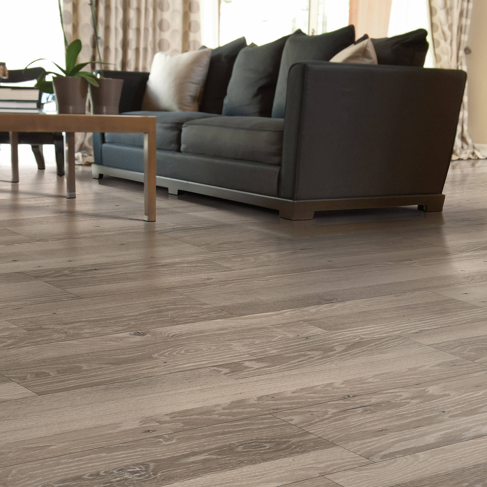 Laminate flooring in living room | Sterling Carpet and Flooring