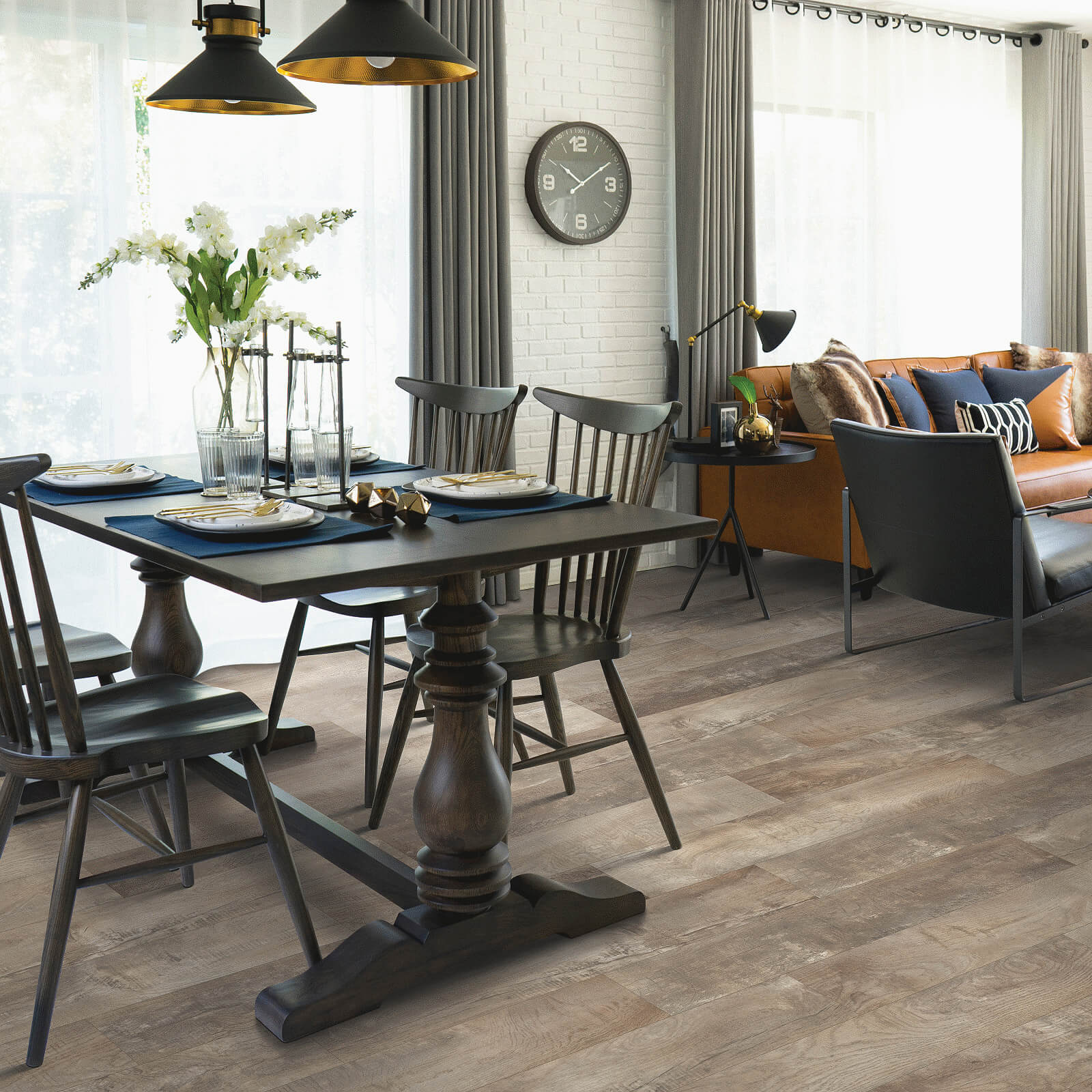 Waterproof flooring in dining room | Sterling Carpet and Flooring