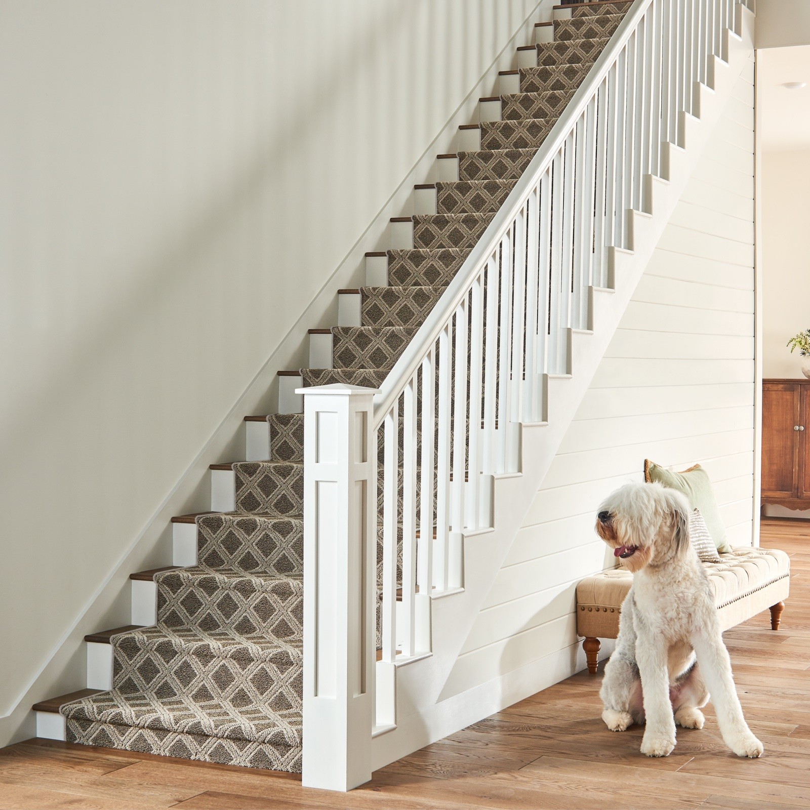 Stairway carpet runner | Sterling Carpet and Flooring