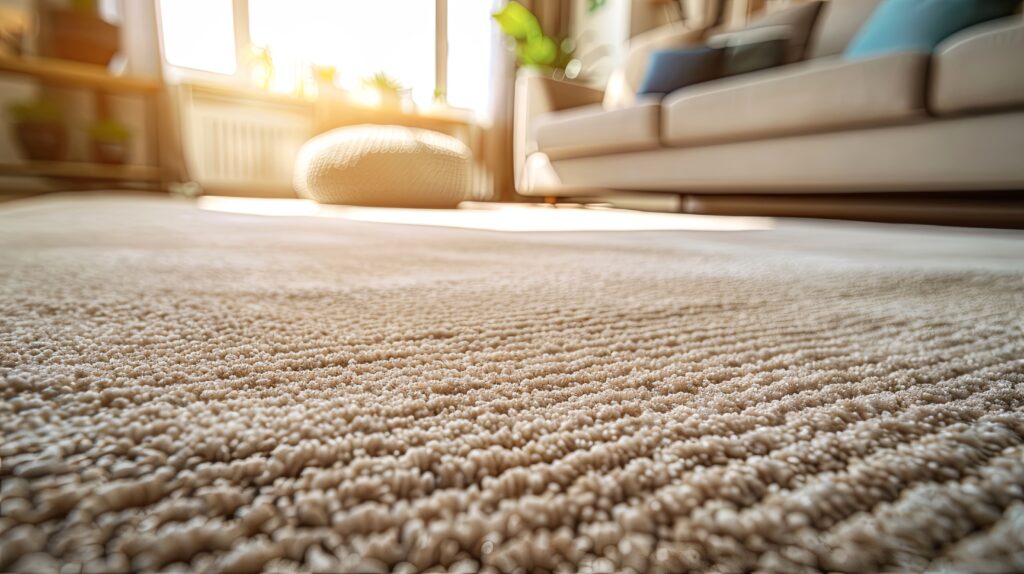 Carpet flooring comfort in a living room by Sterling Carpet & Flooring in Anaheim, CA & Mission Viejo, CA